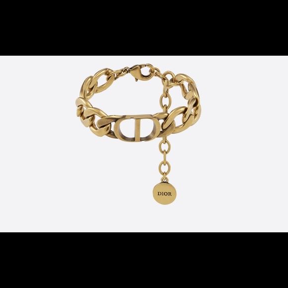 GORGEOUS NEW DIOR GOLD LINK CD BRACELET - Picture 6 of 7